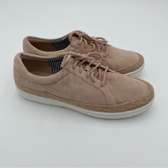 Clarks Ultimate Comfort‎ Leather Marie Mist Espadrille Sneakers 6 Pink (NWOT) - Picture 7 of 9